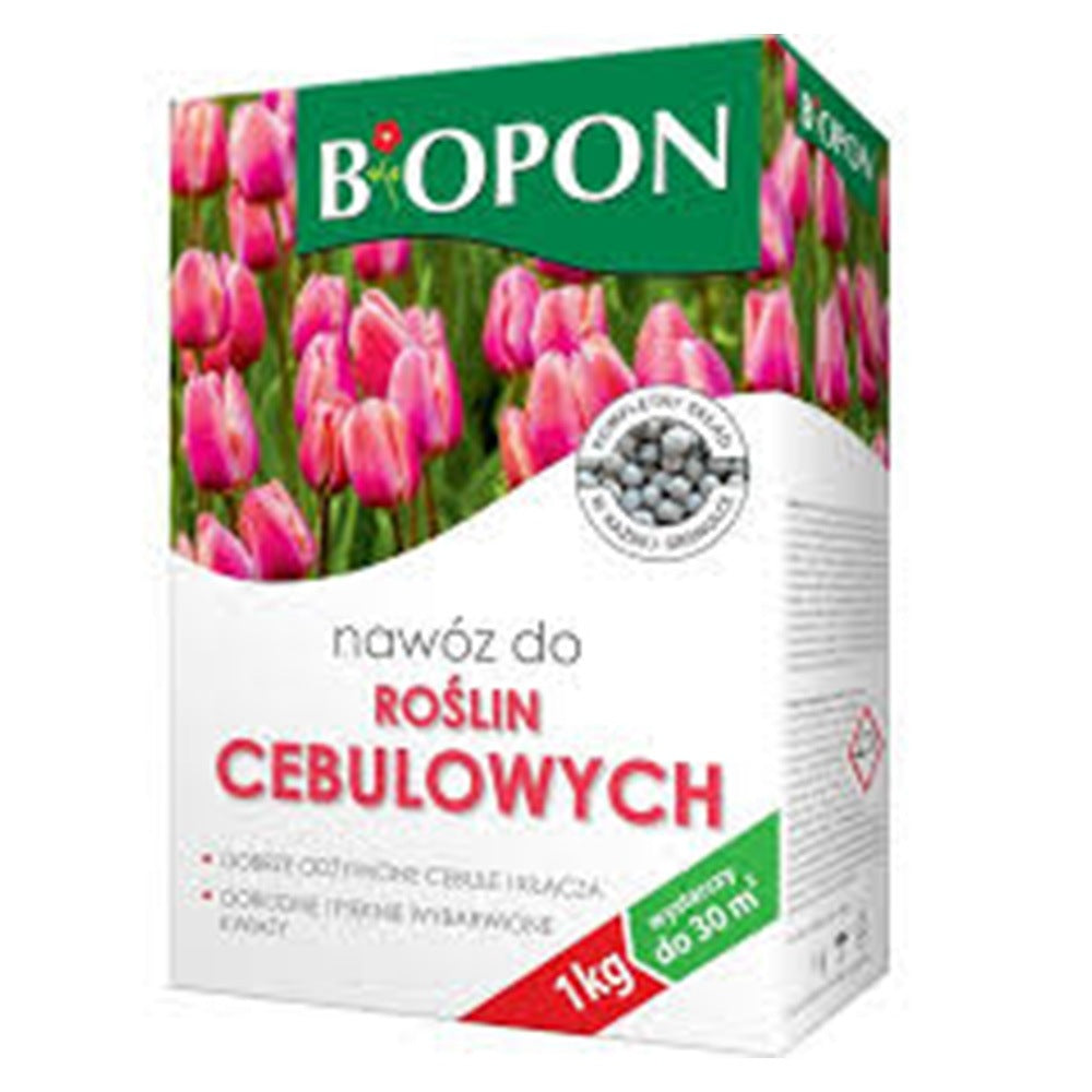 Ingrasamant granulat BIOPON pentru plante cu bulbi, inflorire abundenta si culori intense, 1 kg