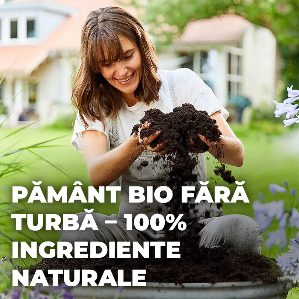 Pamant universal organic Compo pentru plante de interior legume fructe si ierburi aromatice 7.5 litri fara turba