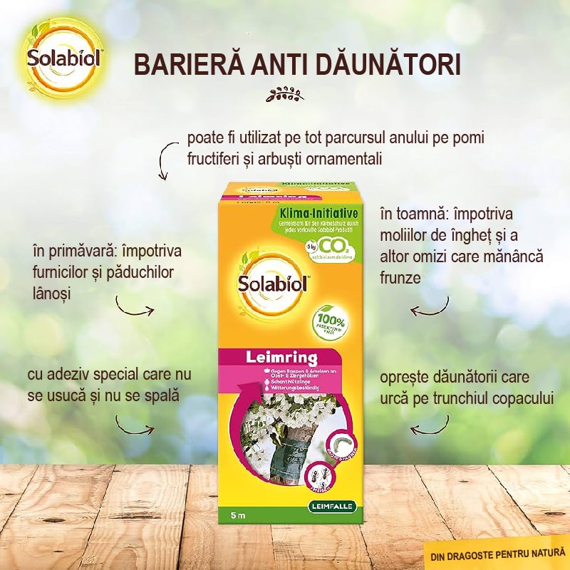 Banda Adeziva pentru Combaterea Daunatorilor la Pomi, 5m, SOLABIOL