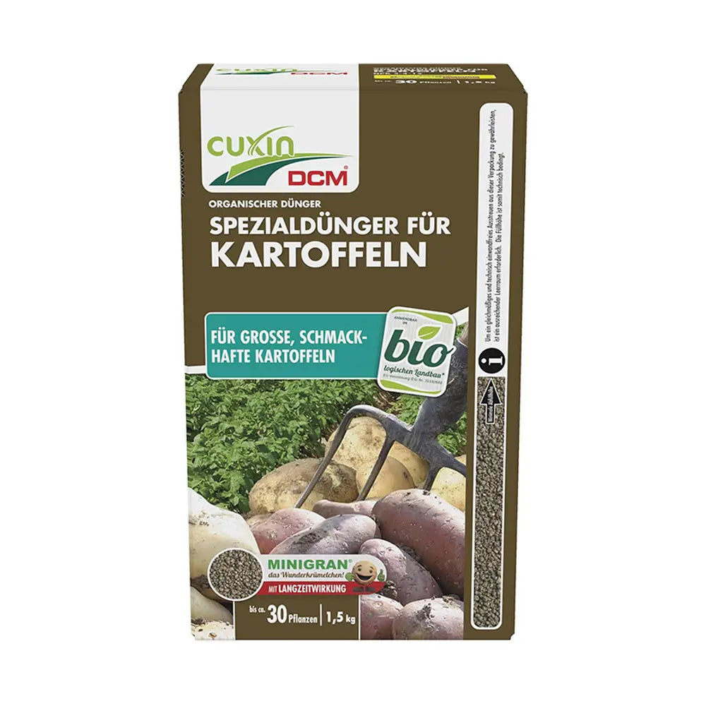 Ingrasamant organic Cuxin DCM pentru cartofi 1.5 kg cu tehnologie Minigran pentru 30 mp