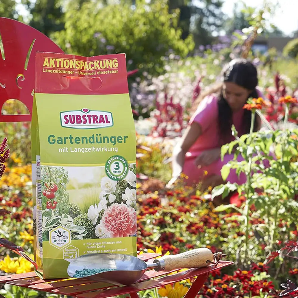 Ingrasamant universal Substral pentru gradina cu efect de lunga durata 2.5 kg pentru flori legume fructe arbusti conifere si gard viu