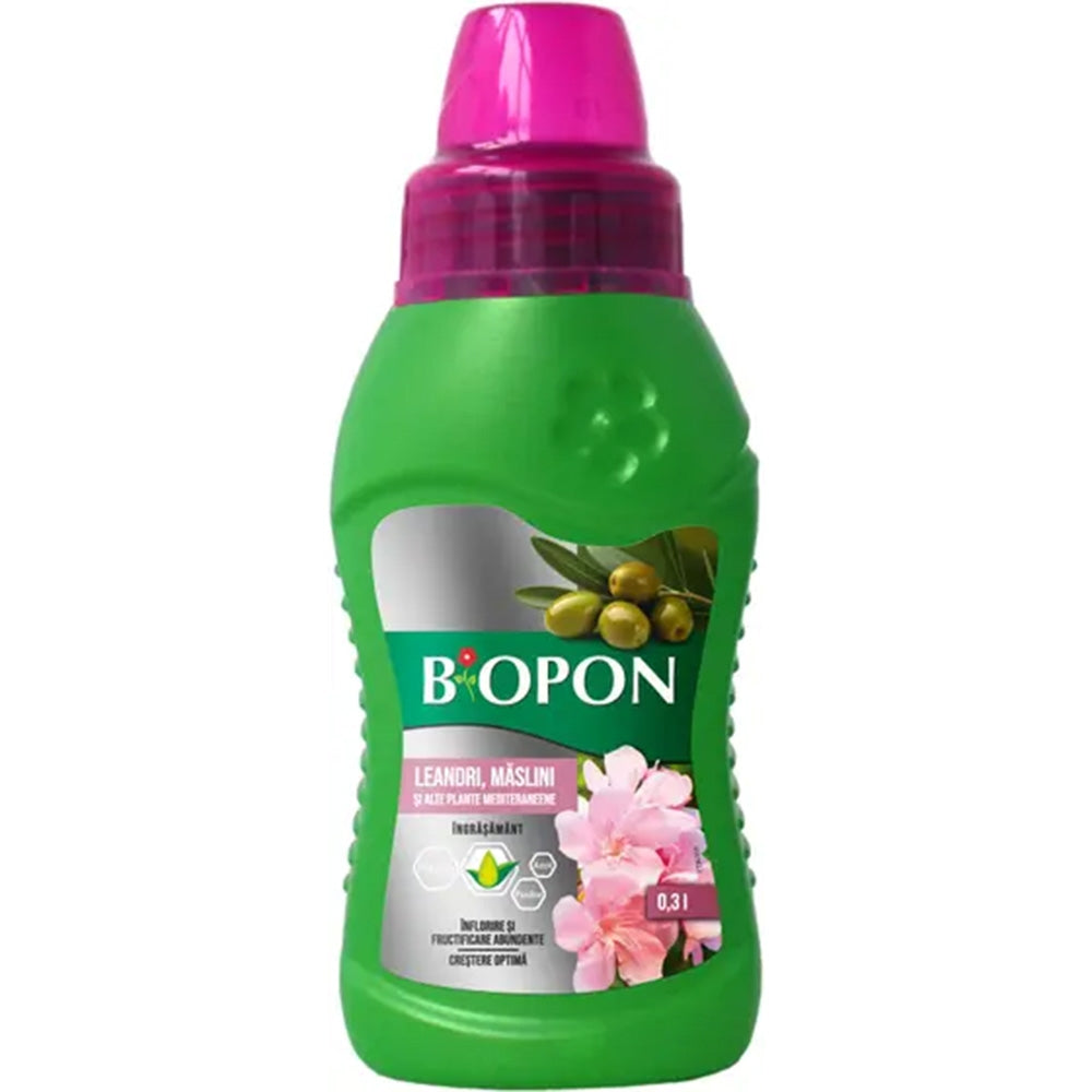 Ingrasamant lichid BIOPON pentru leandri, maslini si plante mediteraneene, 350 ml