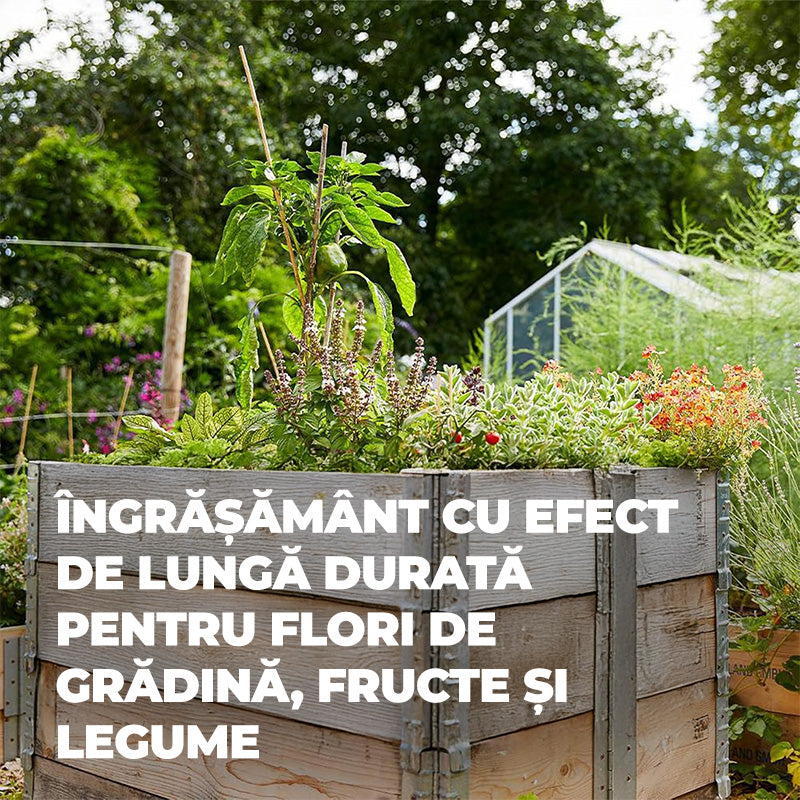 Ingrasamant pentru Gradina, pentru Flori, Fructe si Legume, 2 kg, Efect de Lunga Durata 6 luni, COMPO