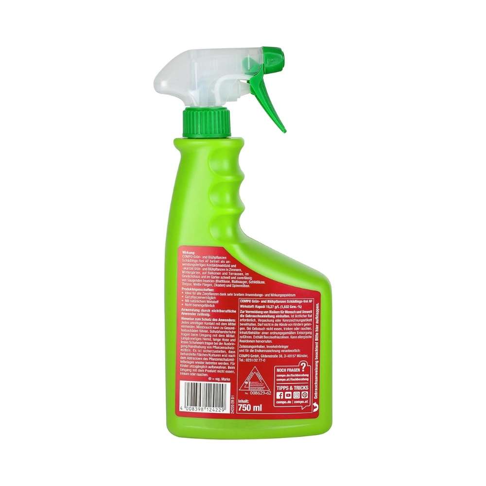 Spray Insecticid pentru Plante Verzi si Infloritoare, 750 ml, Protectie Completa, COMPO