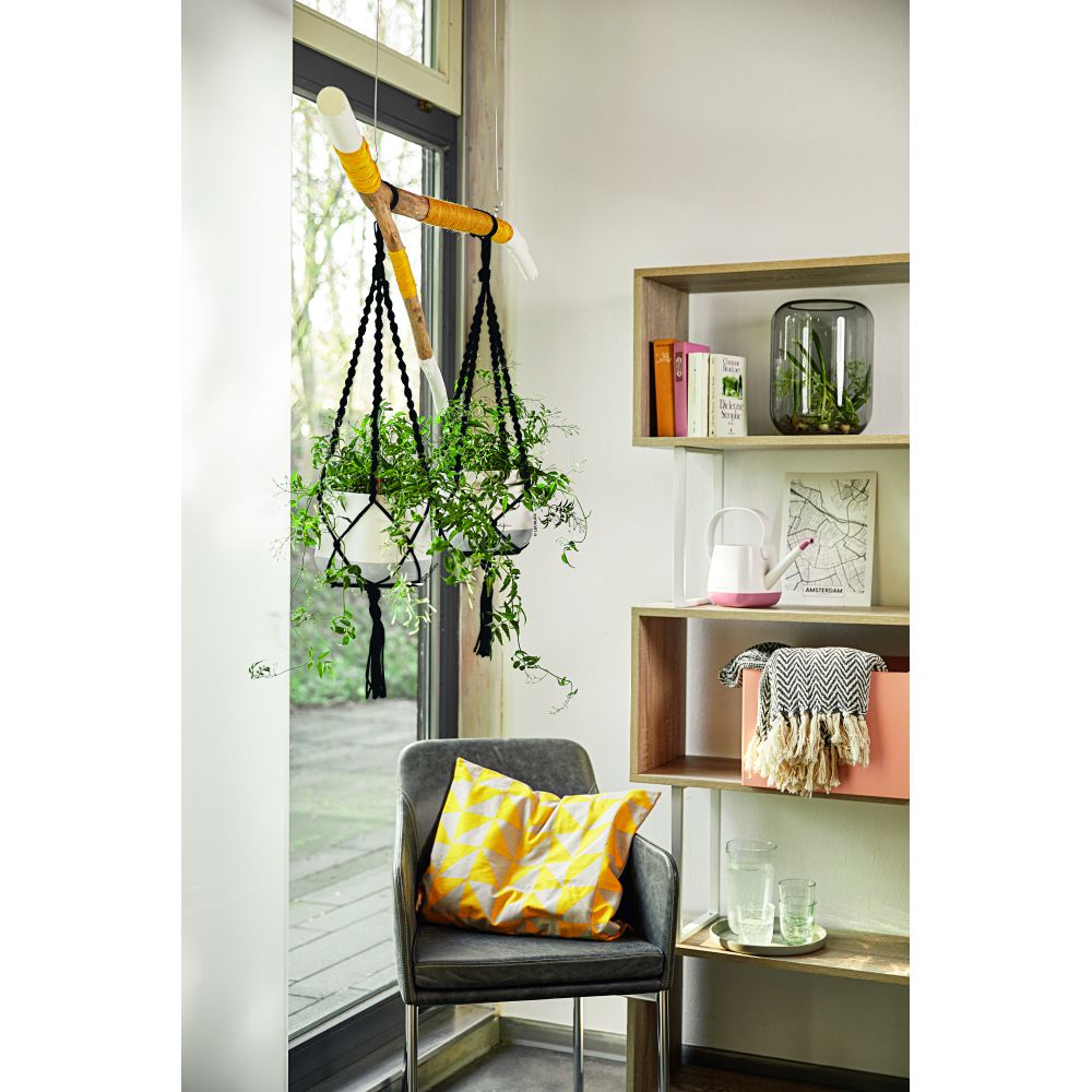 Stropitoare Lechuza YULA, 1,7 l capacitate, Alb/Pearl Rose, Protectie anti-picurare, Plastic de inalta calitate