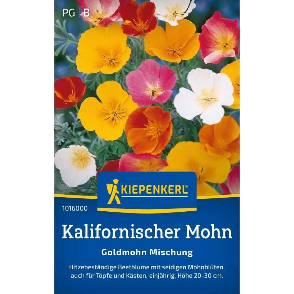 Seminte de mac californian – mix galben-portocaliu de vara, ajunge pentru 120 Plante