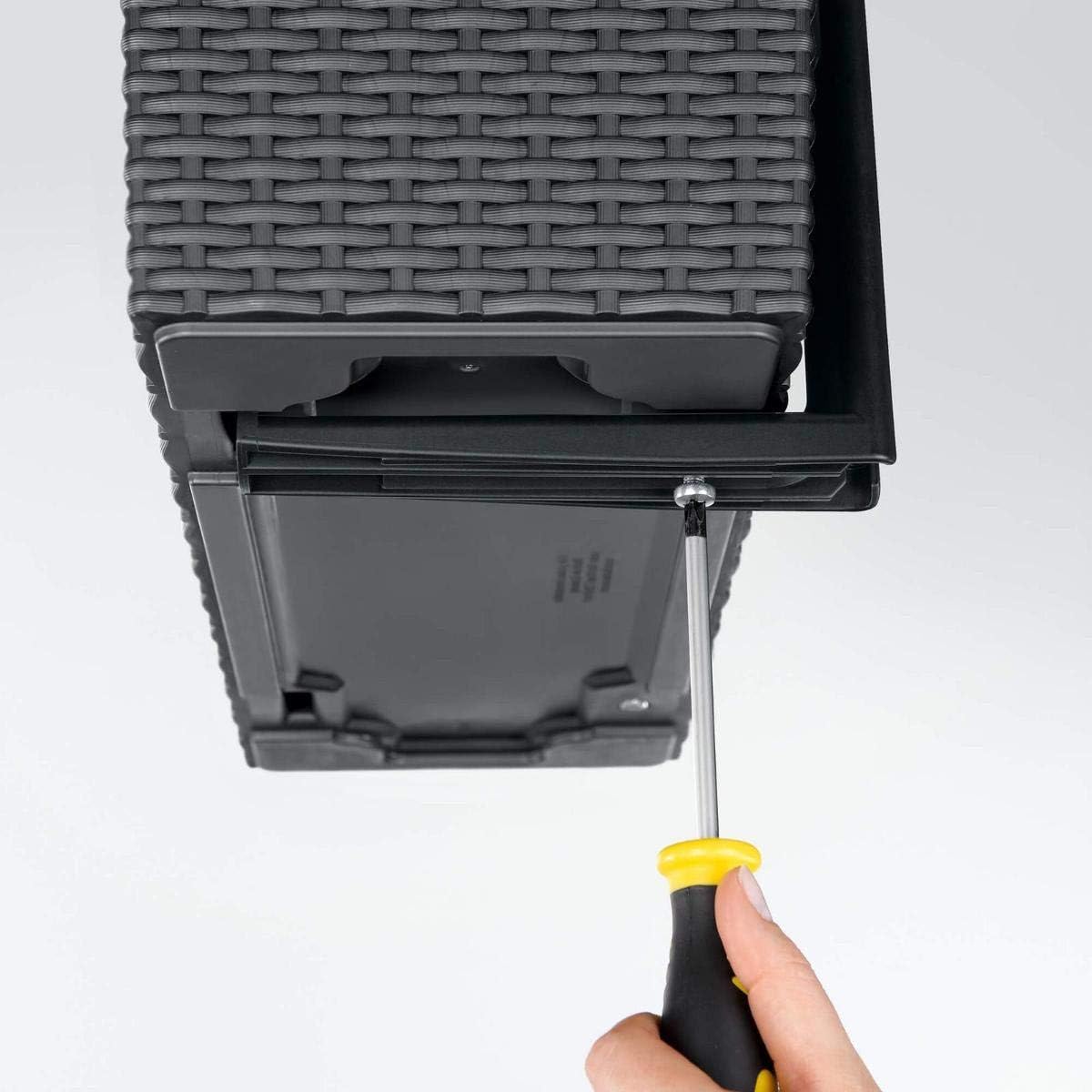 Suport de Prindere Lechuza Balconera, Negru, compatibil cu dimensiuni 50 si 80, plastic durabil, reglaj cu surub