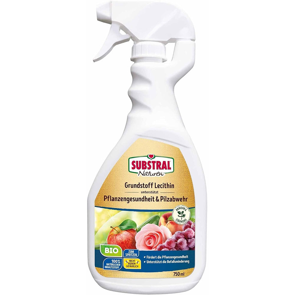 Spray fungicid organic cu lecitina, SUBSTRAL, 750 ml, protectie naturala impotriva bolilor fungice, sanatate sporita pentru plante