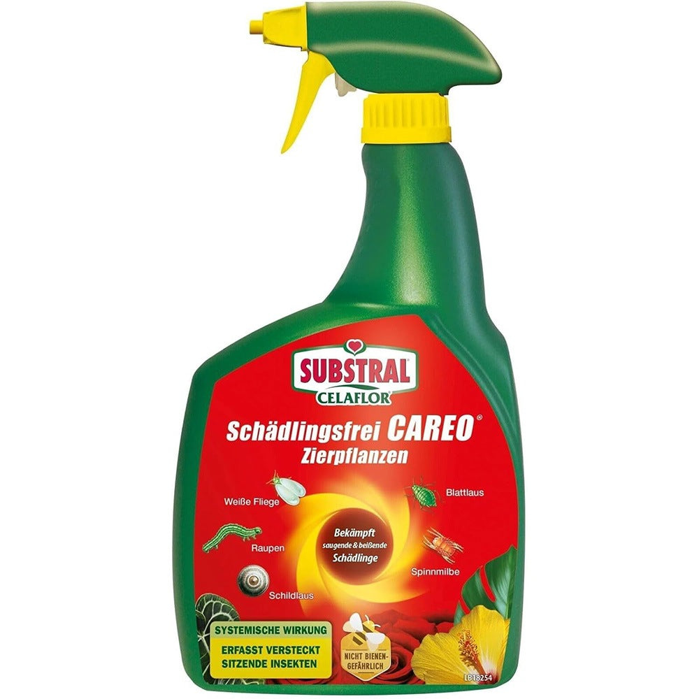 Spray plante ornamentale SUBSTRAL Careo, insecticid sistemic impotriva afidelor, paduchilor lanosi, musculitei albe si omizilor, 800 ml