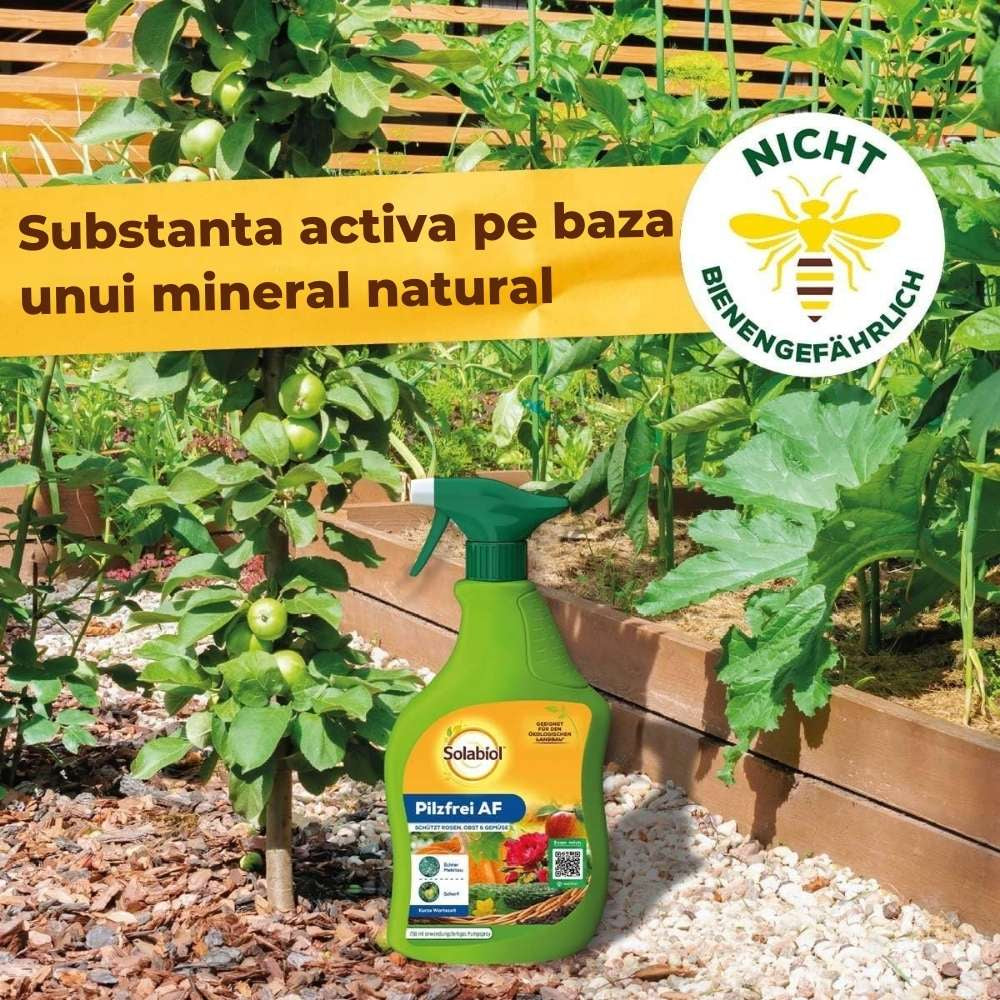 Spray fungicid SOLABIOL fara ciuperci, fainare si rapan, 750 ml