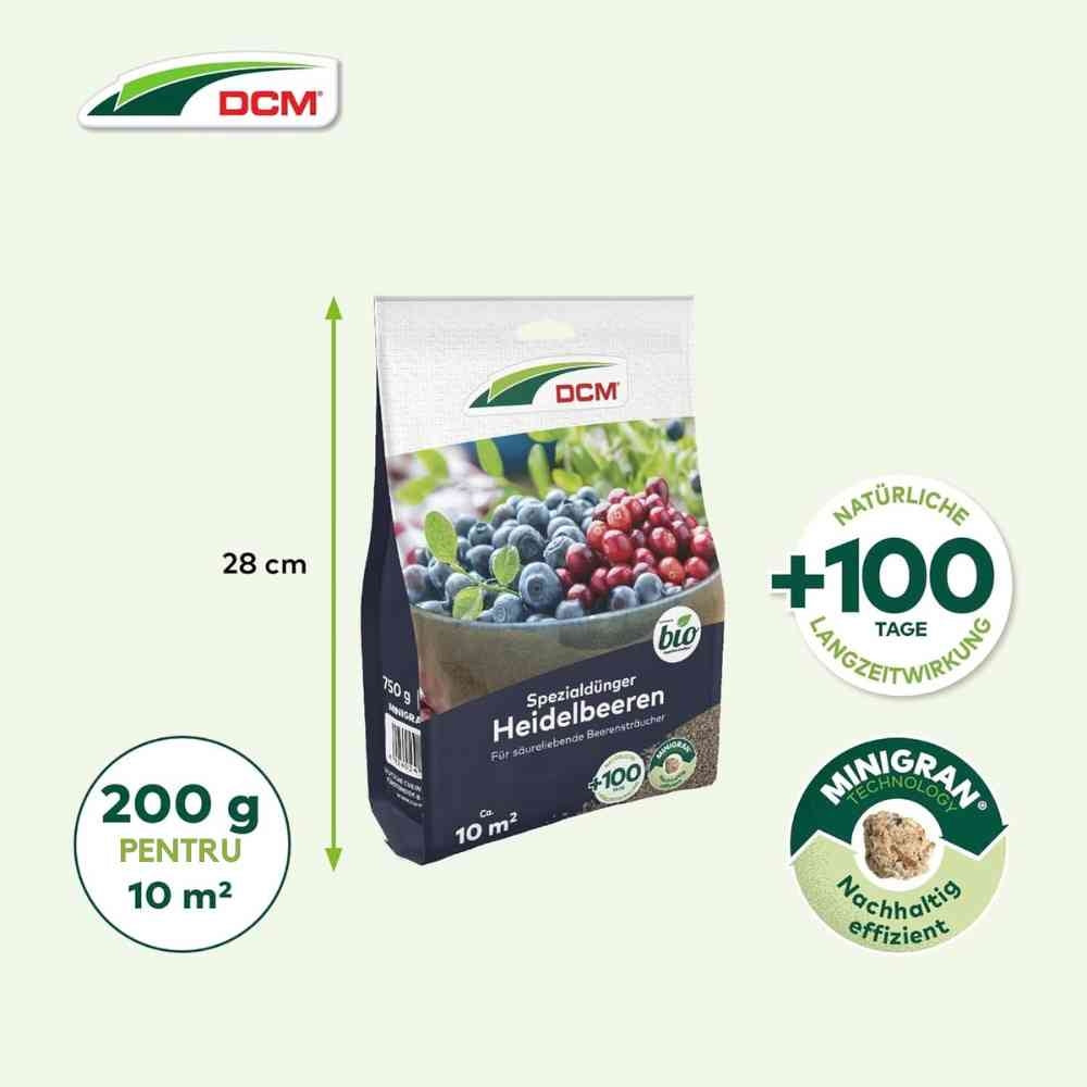 Ingrasamant pentru afine DCM MINIGRAN, organic mineral pentru fructe de padure acidofile, 10 mp, 750 g