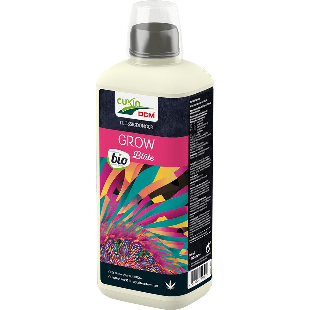 Ingrasamant lichid pentru plante cu inflorire abundenta CUXIN DCM Grow Blute, organic-mineral, 800 ml