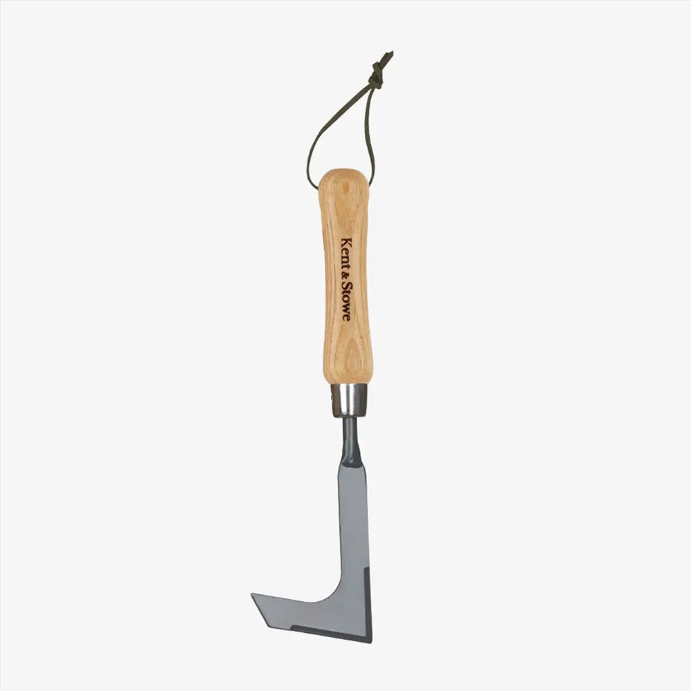 Cutit curatare rosturi KENT & STOWE din otel carbon solid, indepartare muschi si buruieni, maner frasin, 28.5 cm, 10 ani de garantie