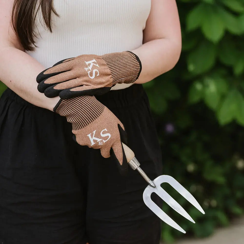 Manusi gradina KENT & STOWE Surefit All Grip, nitril, aderenta ridicata, marime S