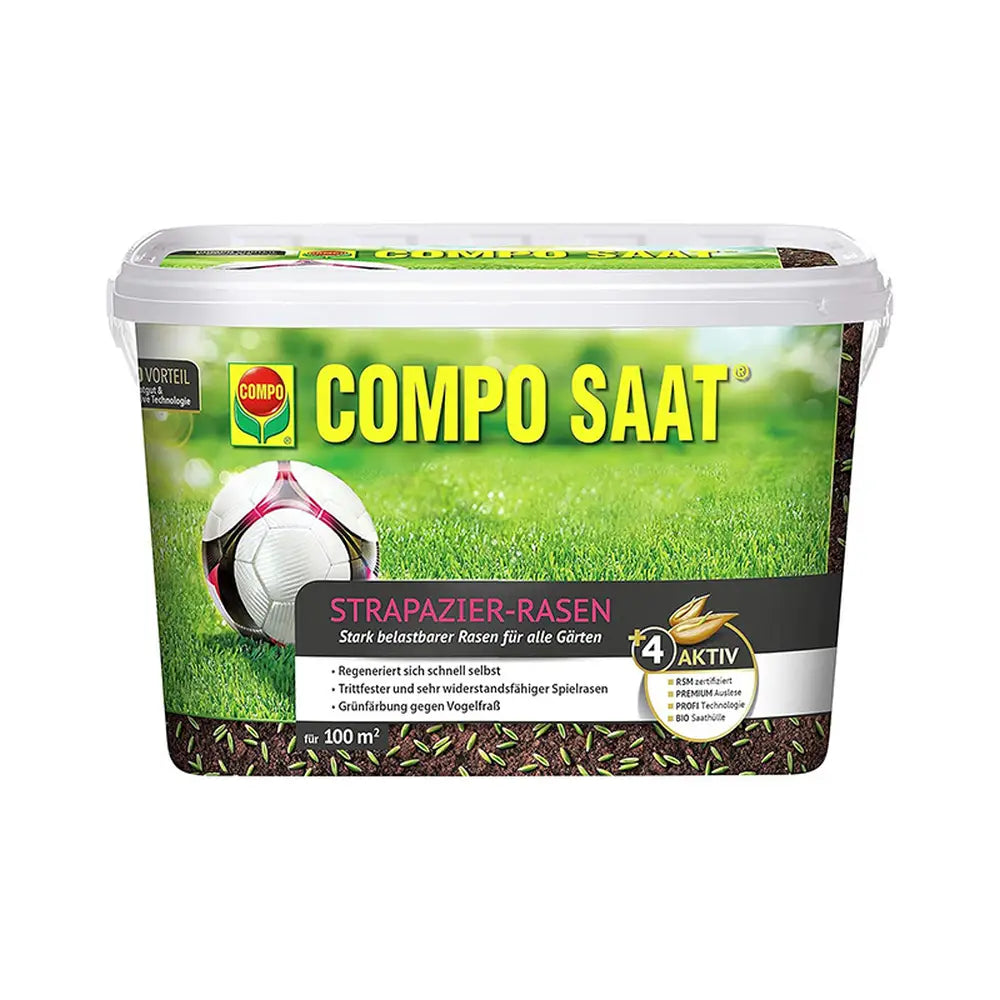 Compo seminte gazon rezistent trafic intens 2 kg pentru 100 mp – amestec profesional pentru gazon de sport si joaca