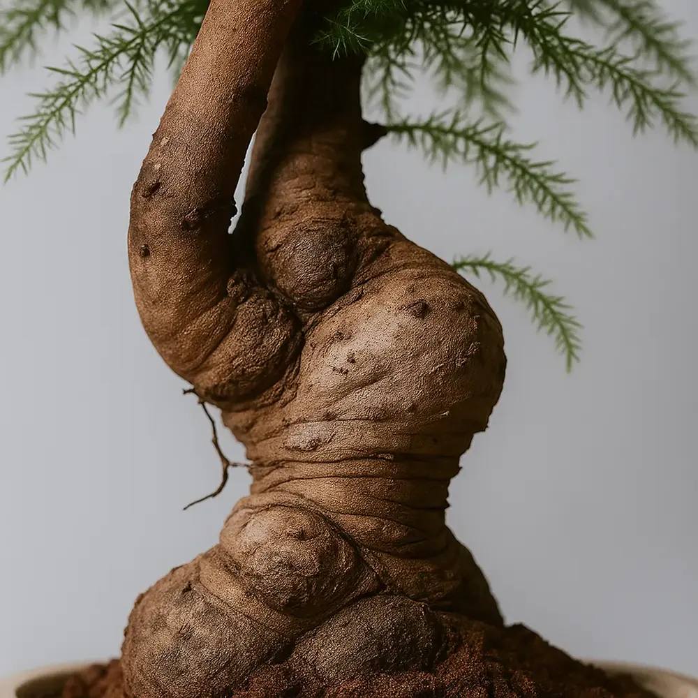 Araucaria Cunninghamii Bonsai, 60-65 cm, eleganta unui conifer tropical in miniatura