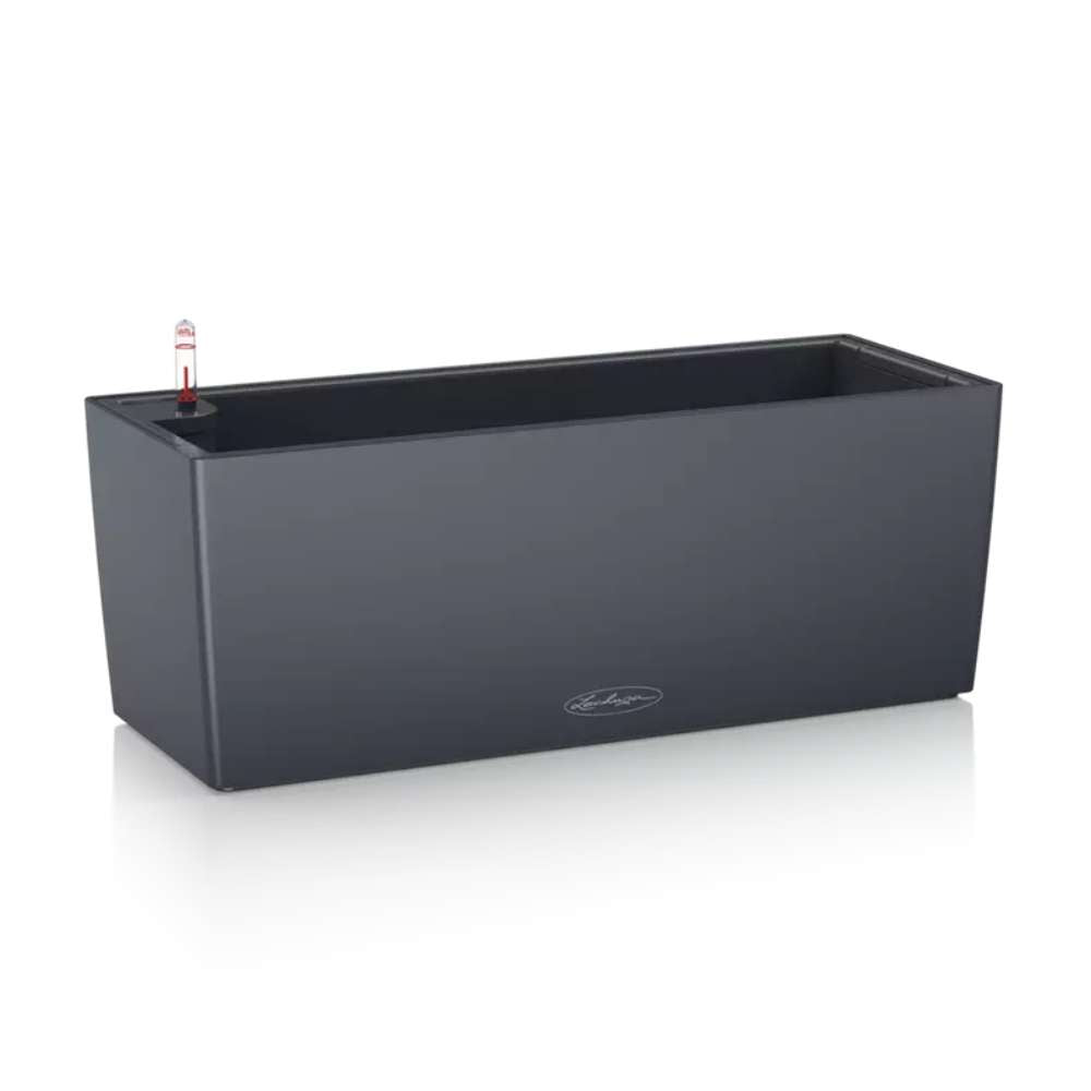 Ghiveci Auto-Irigant Lechuza Balconera Color 50, 8 l, negru mat, sistem de autoirigare, insert detasabil, strat de drenaj