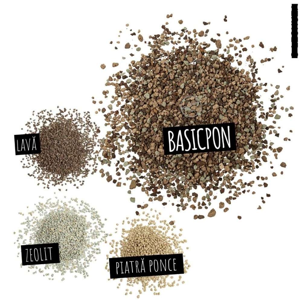 Substrat Mineral LECHUZA Basicpon 6 l, pentru plante sensibile, 100% fara turba, cu ingrediente naturale