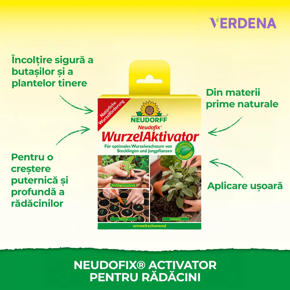 Biostimulator de inradacinare Neudorff, activator natural radacini, pentru butasi si plante tinere - 40 g