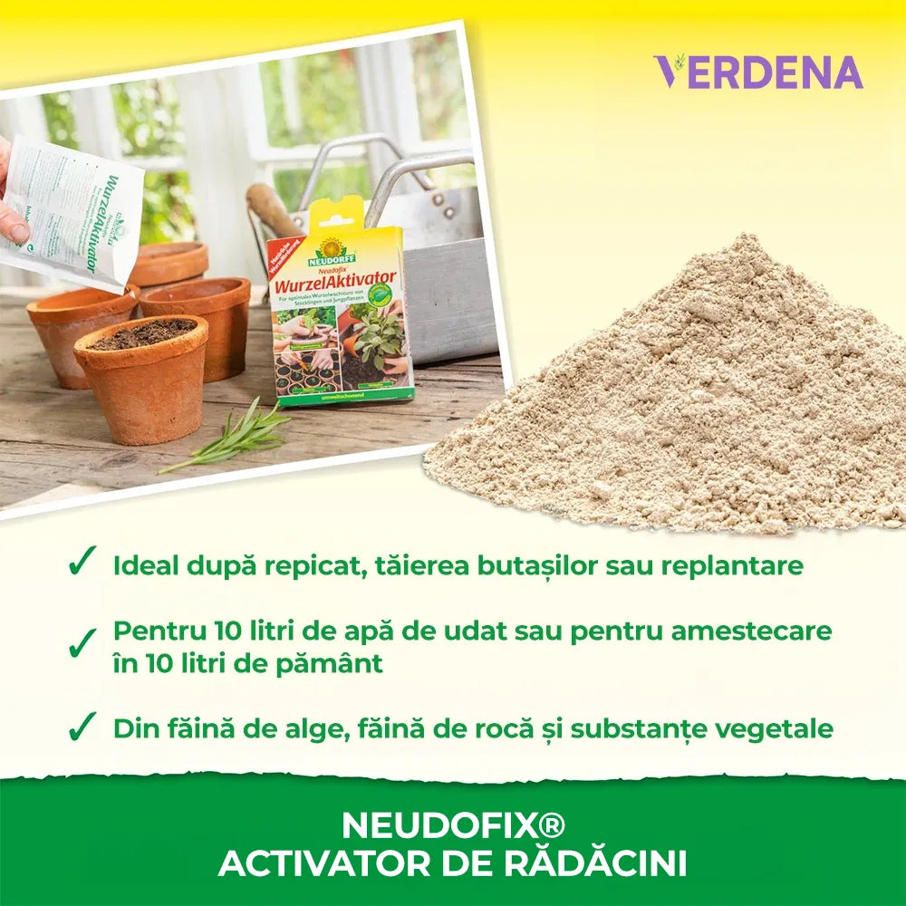 Biostimulator de inradacinare Neudorff, activator natural radacini, pentru butasi si plante tinere - 40 g