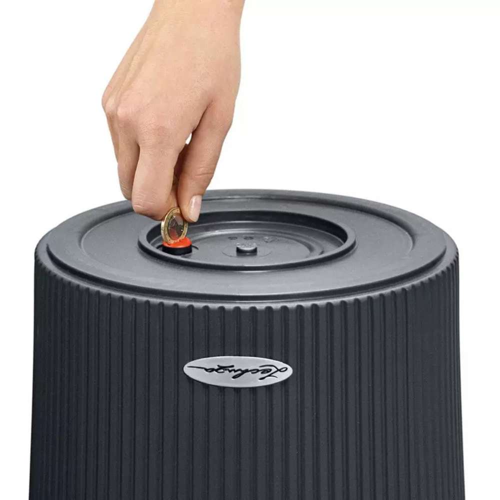 Ghiveci Auto-Irigant Lechuza Cilindro Color 23, 5.5 l, bej mat, sistem de autoirigare, insert detasabil, strat de drenaj