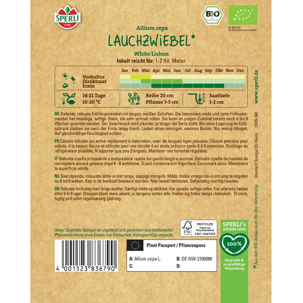 Seminte BIO ceapa verde – cultura organica si sanatoasa