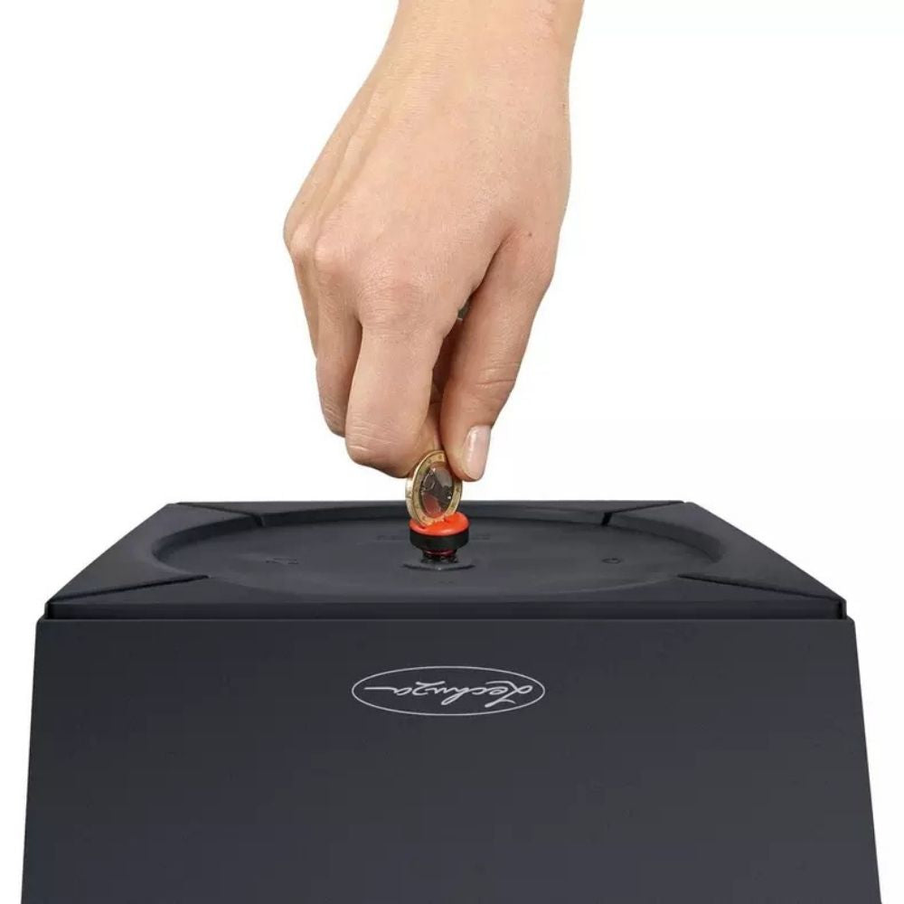 Ghiveci Auto-Irigant Lechuza Cubico Color 30, 14 l, bej mat, sistem de autoirigare, insert detasabil, strat de drenaj