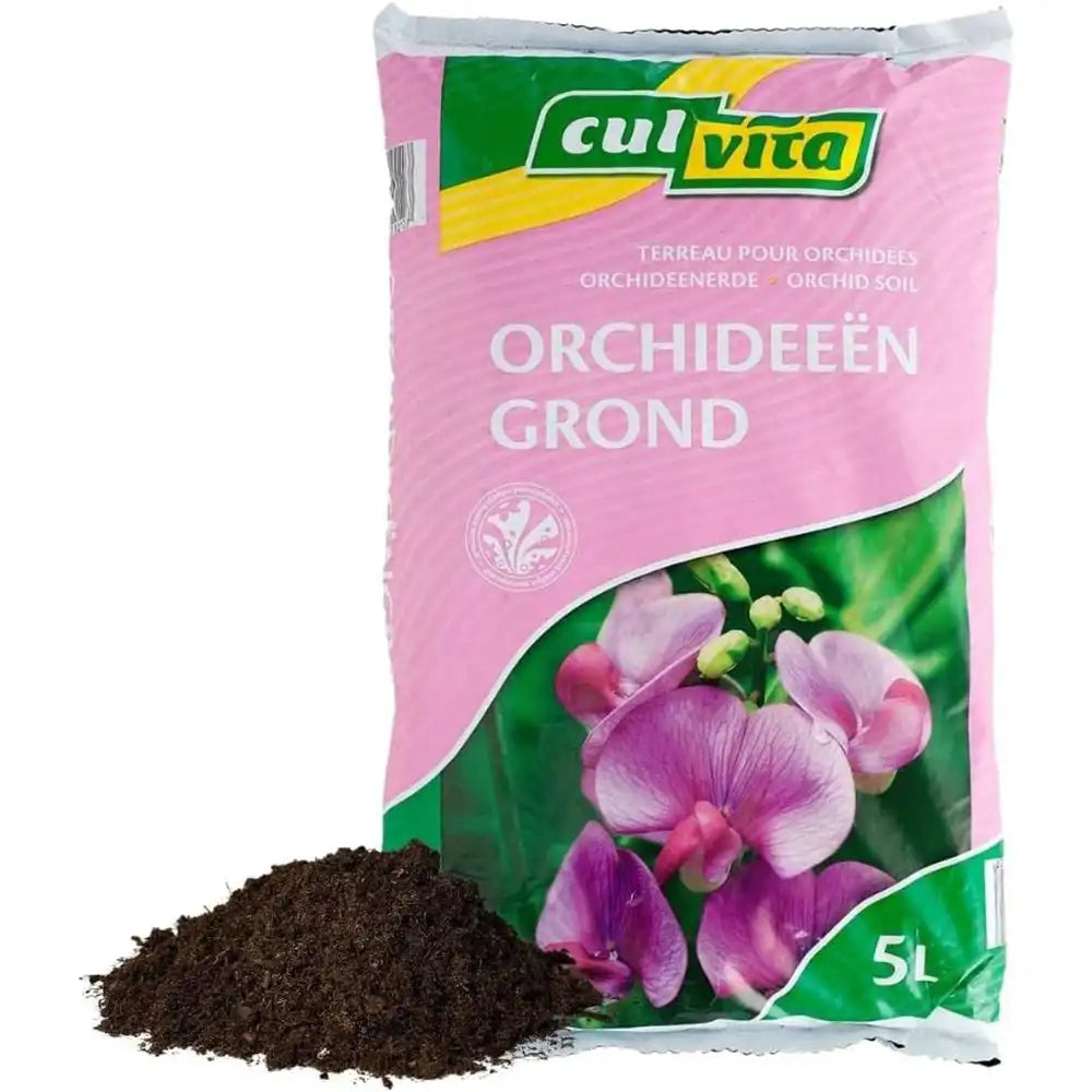 Culvita Pamant pentru Orhidee 5 l, Sol optim orhidee, drenaj excelent, crestere sanatoasa, prevenire putrezire radacini