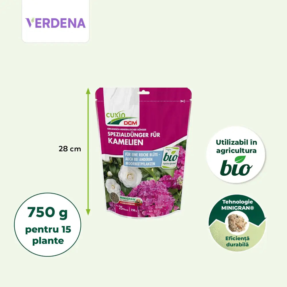 Ingrasamant Delicat pentru Camelii, Trandafiri Japonezi, 750 g, CUXIN DCM