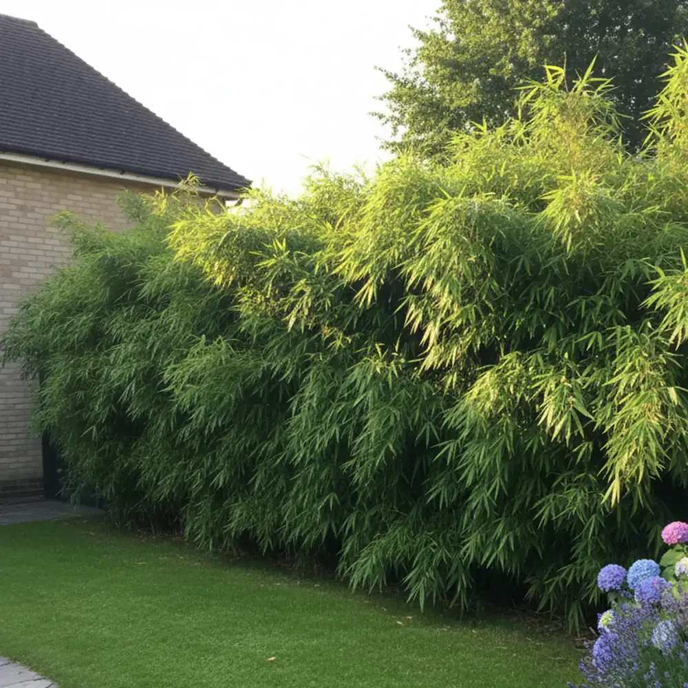 Bambus de gradina Rufa (Fargesia Rufa), neinvaziv, rezistent la frig, gard viu dens, ideal pentru gradini si ghivece