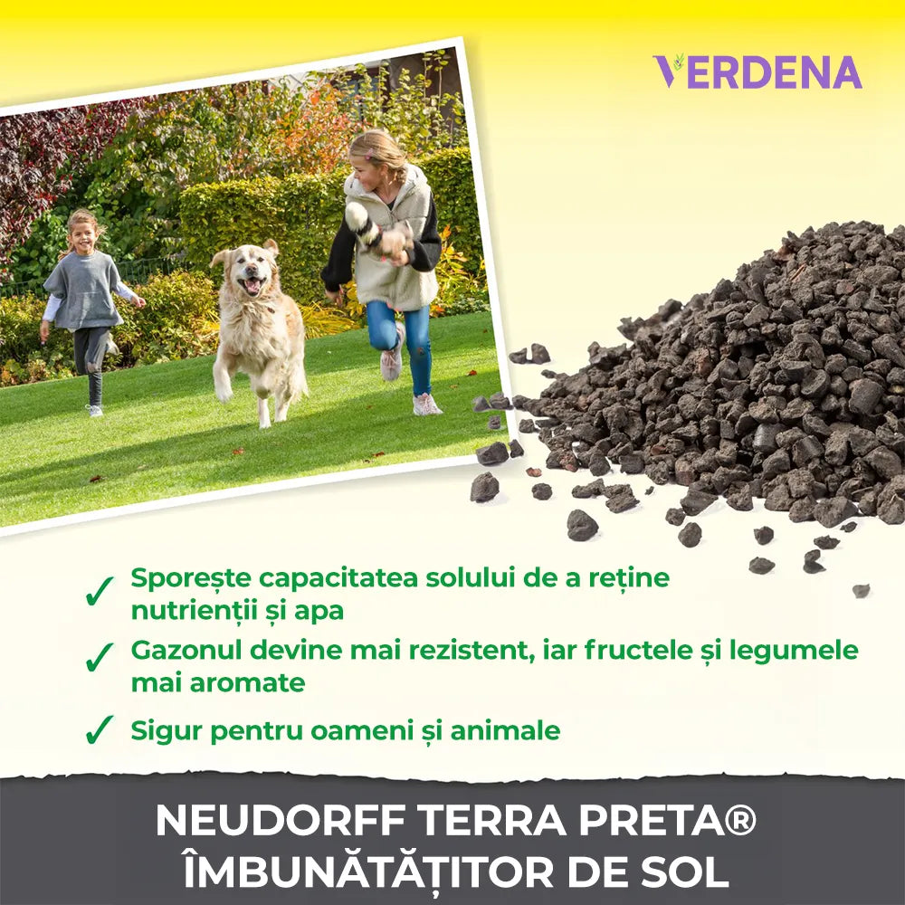 Imbunatatitor de Sol, 5 kg, cu Carbune Vegetal Organic, pentru toate Solurile si Culturile, NEUDORFF