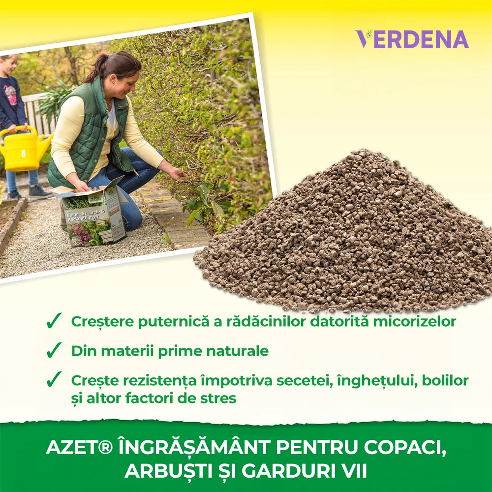 Ingrasamant Azet pentru Arbori si Arbusti, 1 kg, Crestere Viguroasa, Neudorff