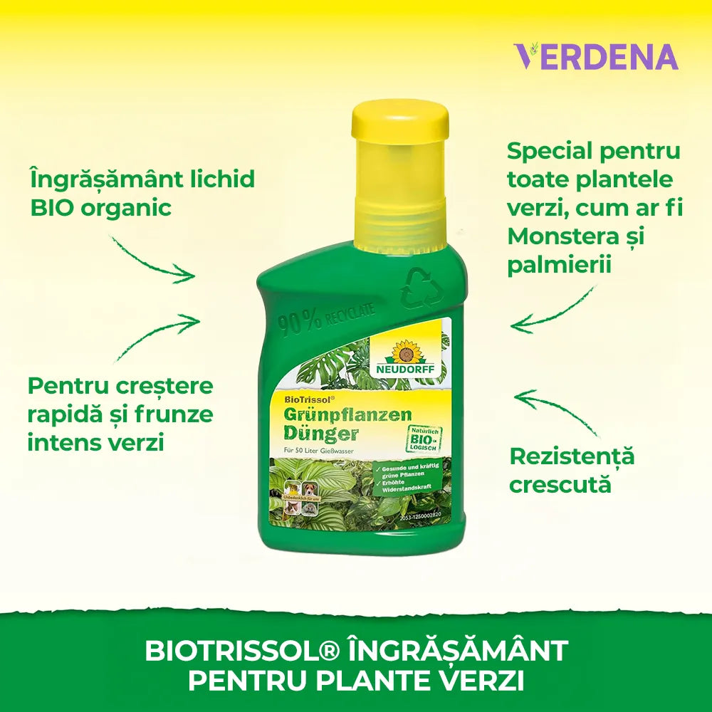 Ingrasamant Lichid pentru Plante Verzi, 250 ml, Crestere Rapida, Neudorff