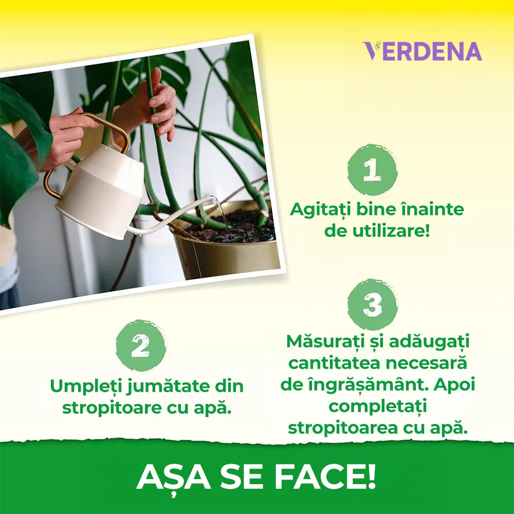 Ingrasamant Lichid pentru Plante Verzi, 250 ml, Crestere Rapida, Neudorff