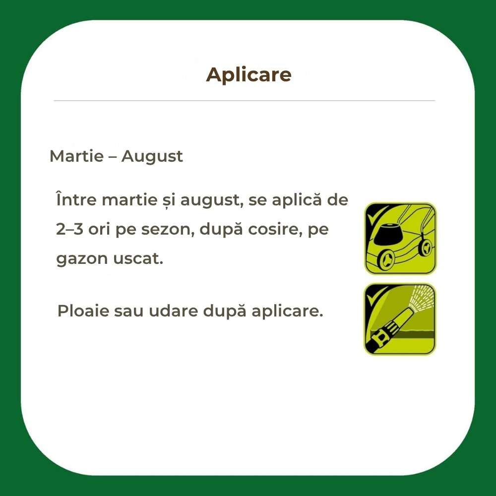 Ingrasamant Premium SUBSTRAL pentru Gazon 5 kg - Efect Verde 100 Zile, pentru 200 mp