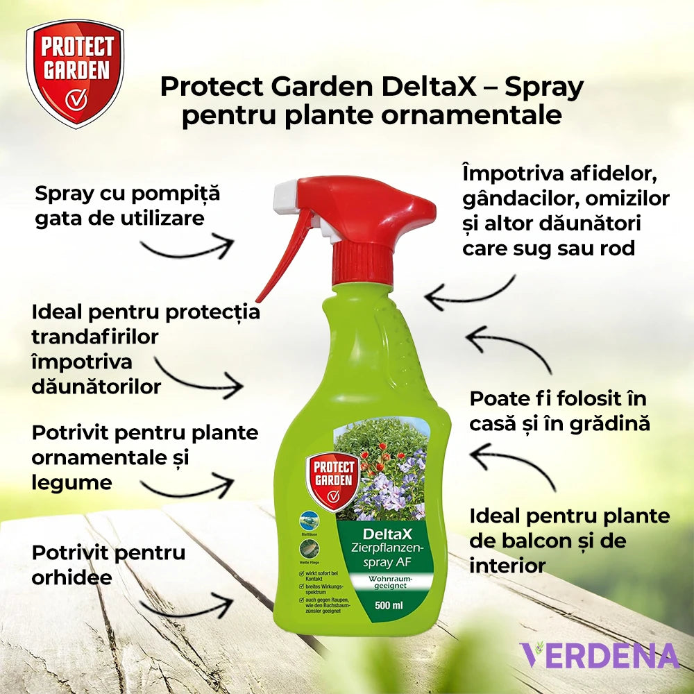 Insecticid pentru Plante Ornamentale si de Interior, 500 ml, PROTECT GARDEN