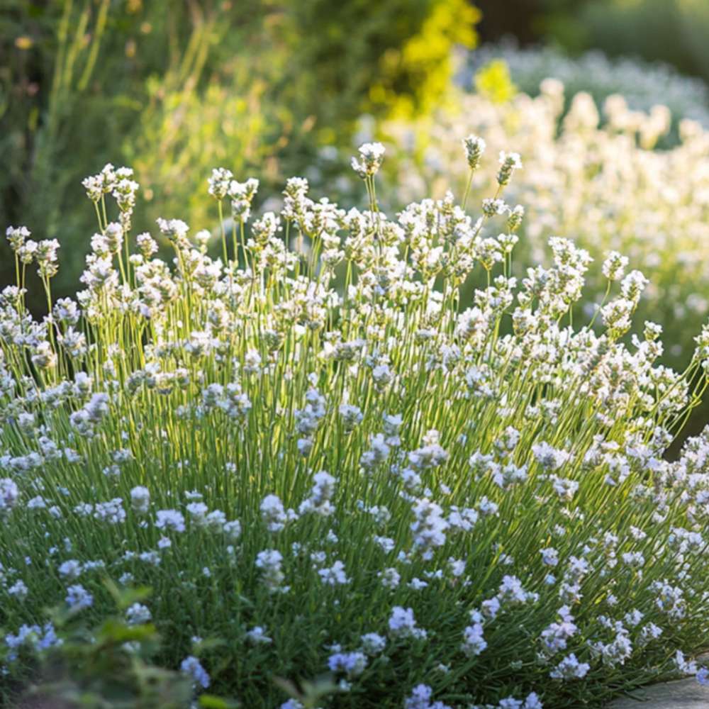 Lavanda Edelweiss, parfum intens si flori decorative, ideal pentru borduri si gradini