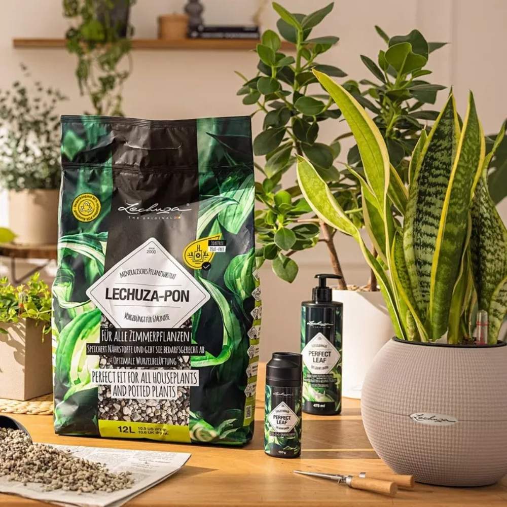 Substrat Mineral LECHUZA Lechuza-pon 18 l, pentru toate plantele de interior si de ghiveci, 100% fara turba, cu ingrediente naturale