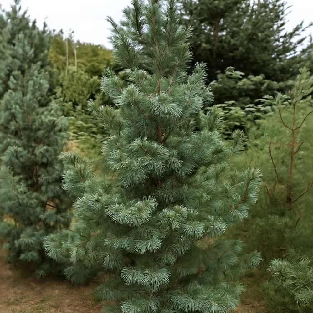 Pin monticola Ammerland, conifer vesnic verde cu ace moi albastre