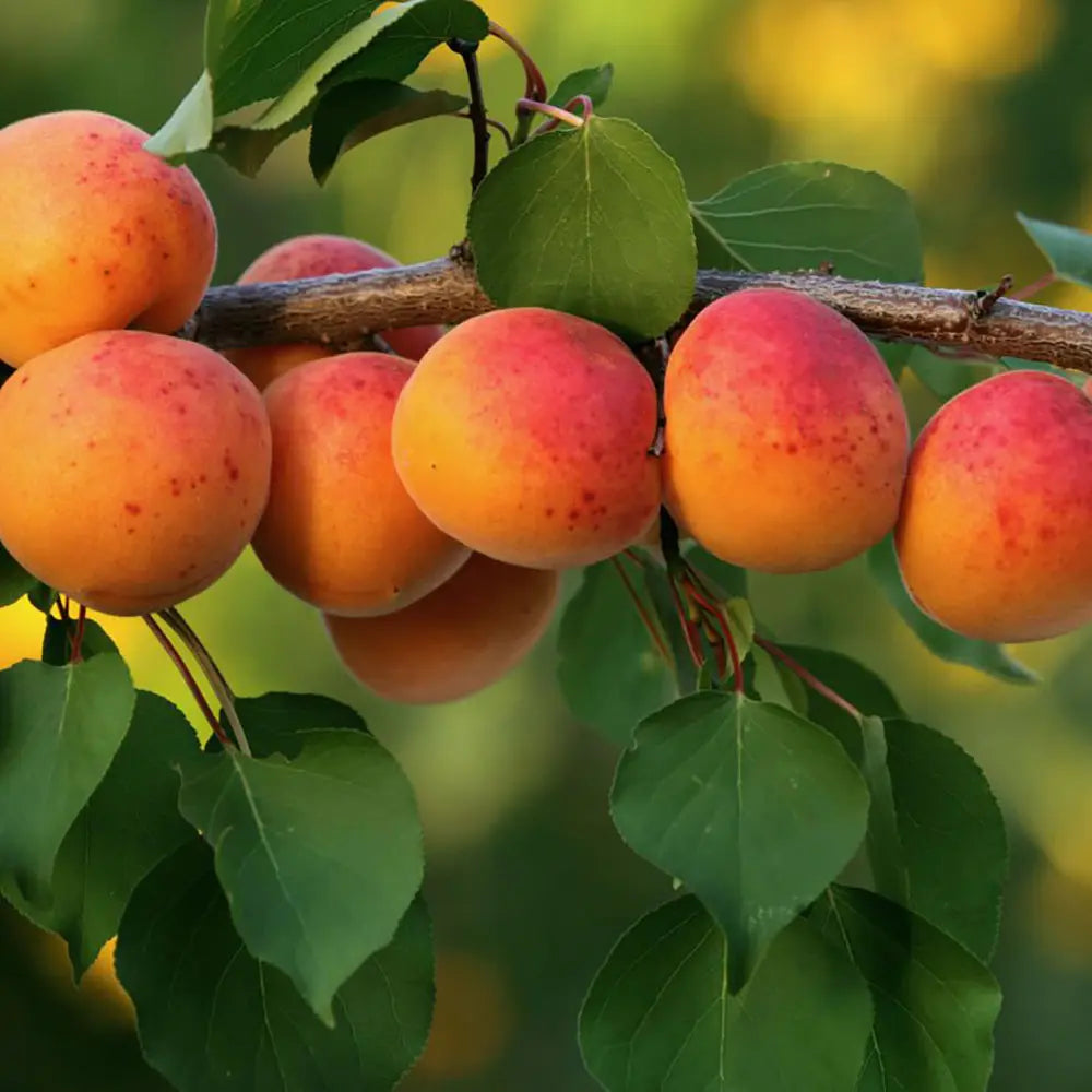 Cais (Prunus armeniaca) Aurora, cu fructe dulci portocalii, an 2 pe rod