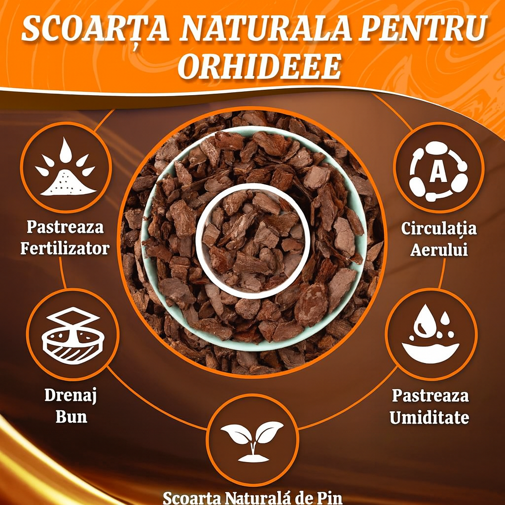 Scoarta Decorativa de Pin 30-60 mm, sac de 80 litri