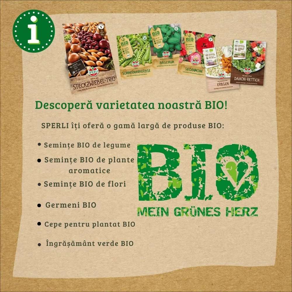 BIO mix iute de lastari – gust intens si picant, 30 g, cu protectie germinatie