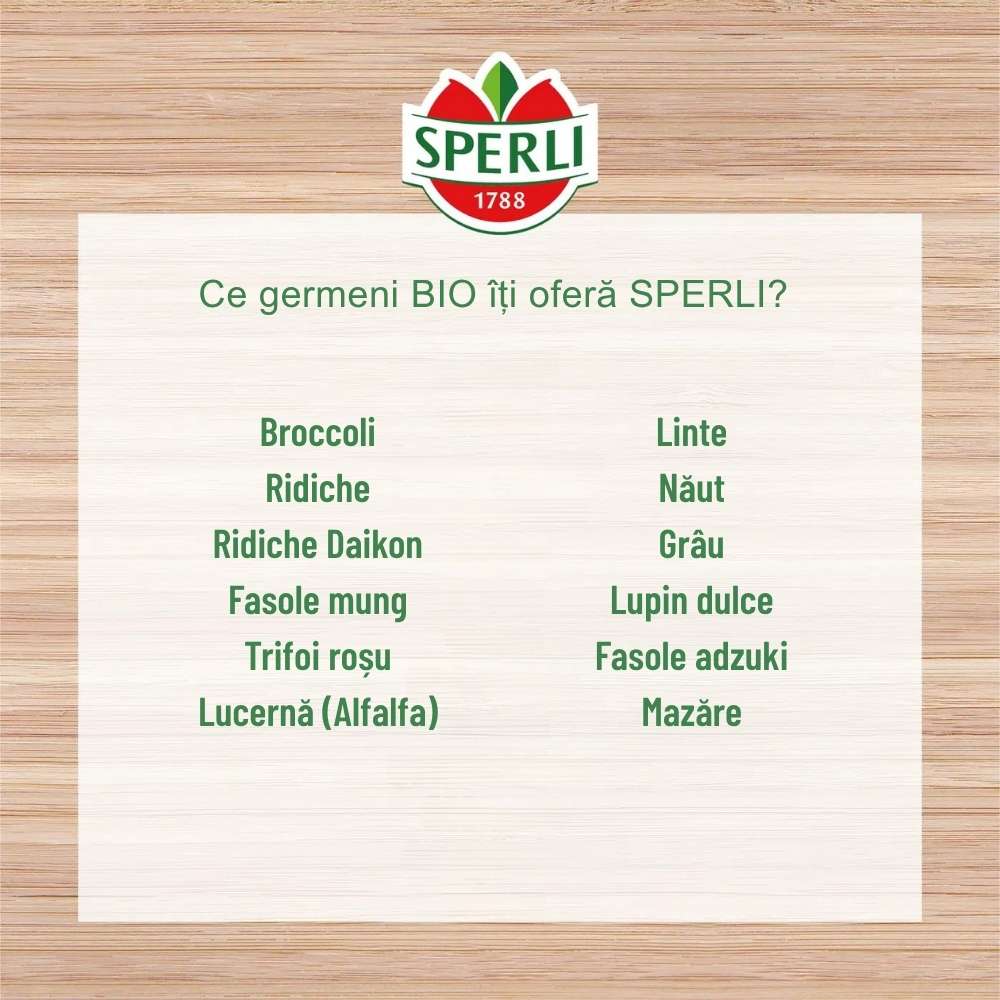 BIO mix iute de lastari – gust intens si picant, 30 g, cu protectie germinatie