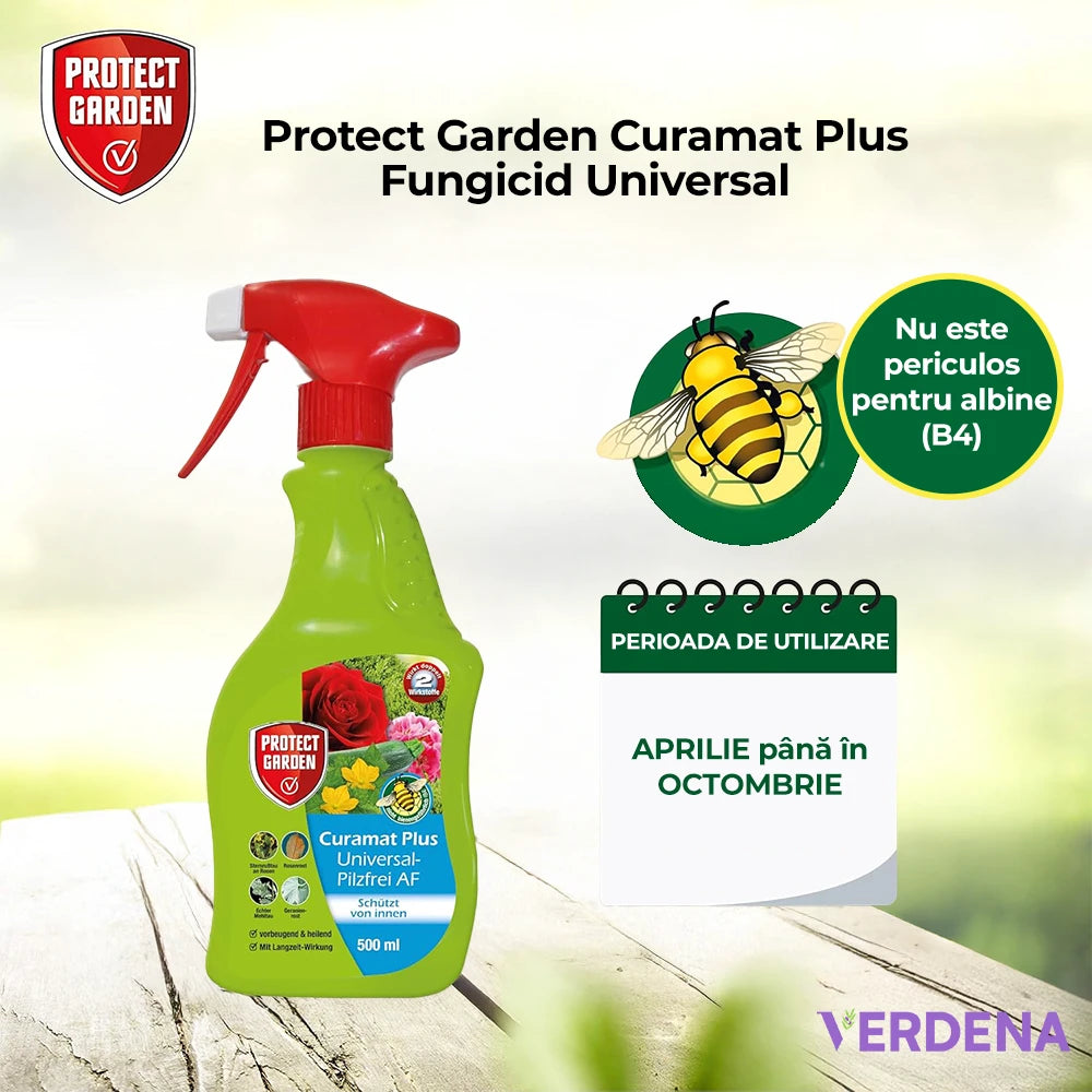 Spray Fungicid Organic Contra Bolilor Fungice Universal, 500 ml, PROTECT GARDEN