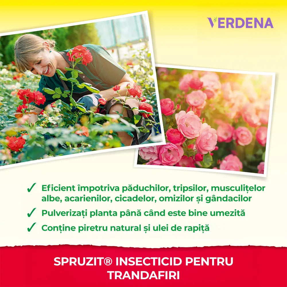 Insecticid 750 ml, Combatere Eficienta a Daunatorilor la Trandafiri, Neudorff