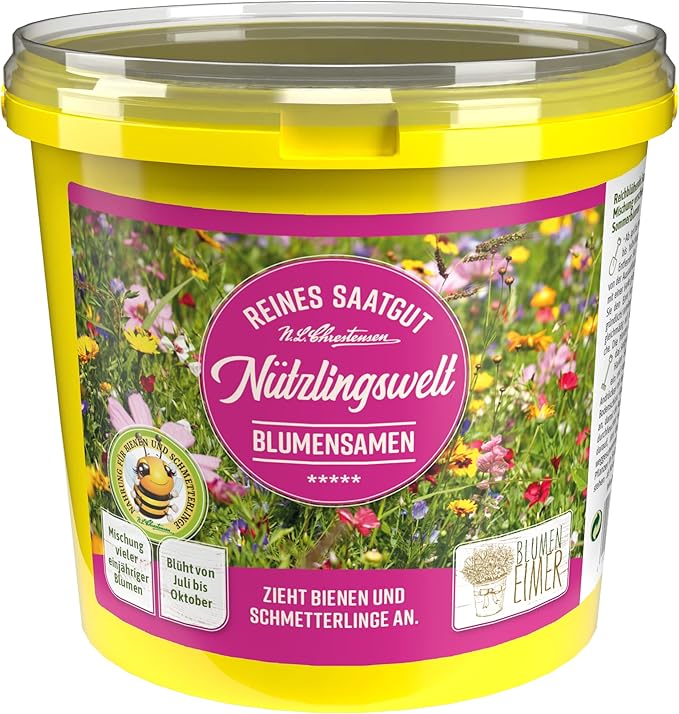 Amestec Seminte Flori de Camp, atrag albinele si fluturii, galeata de 1L, pentru 100 - 200 m²