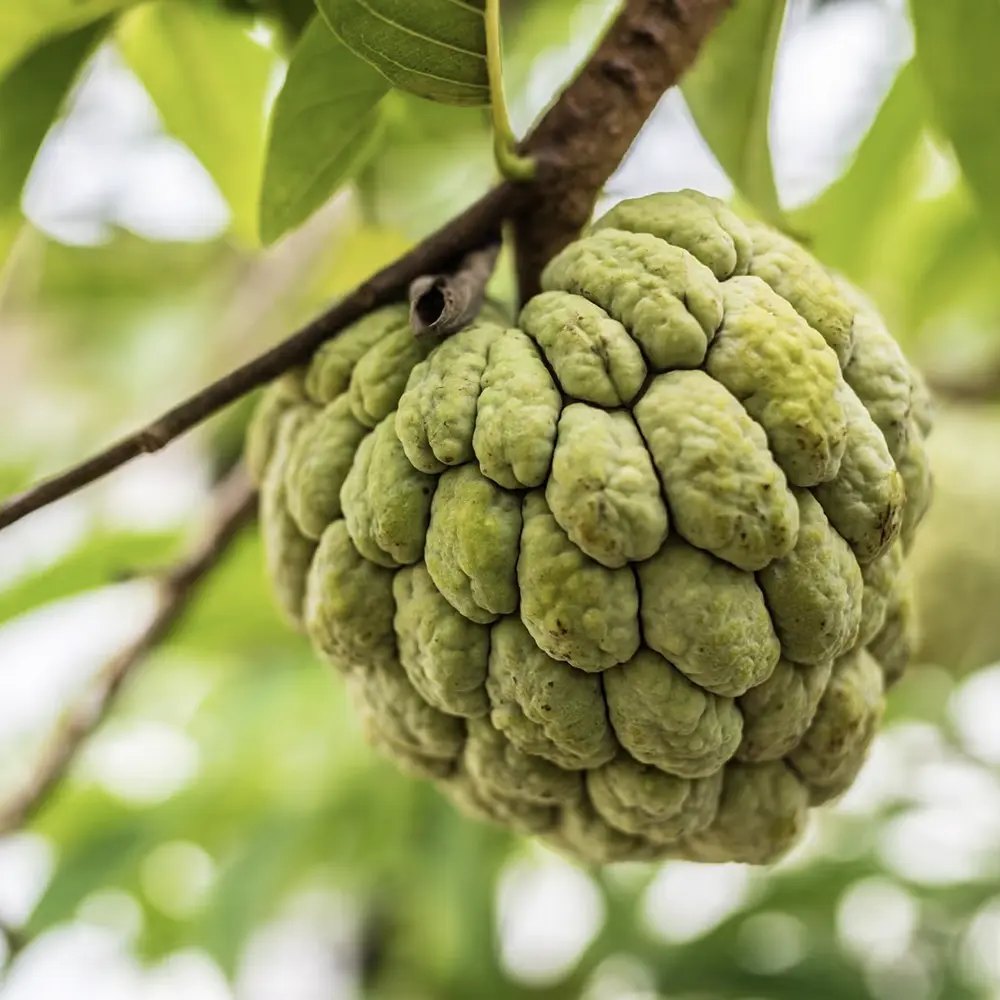 Cherimoya Annona cherimola in ghiveci – pom fructifer exotic cu fructe dulci cremoase