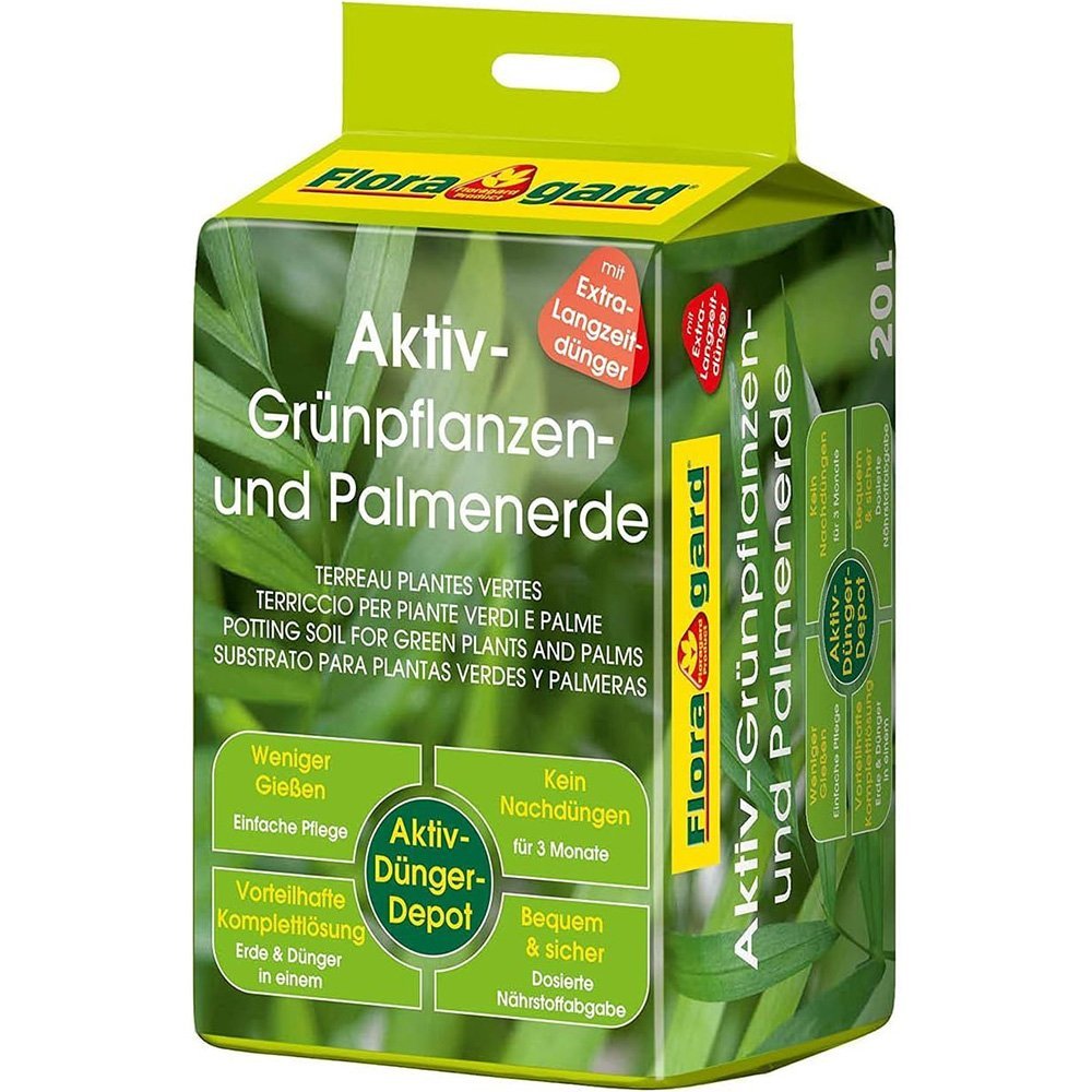 Compost Organic pentru Plante Verzi si Palmieri, 20 l, Floragard