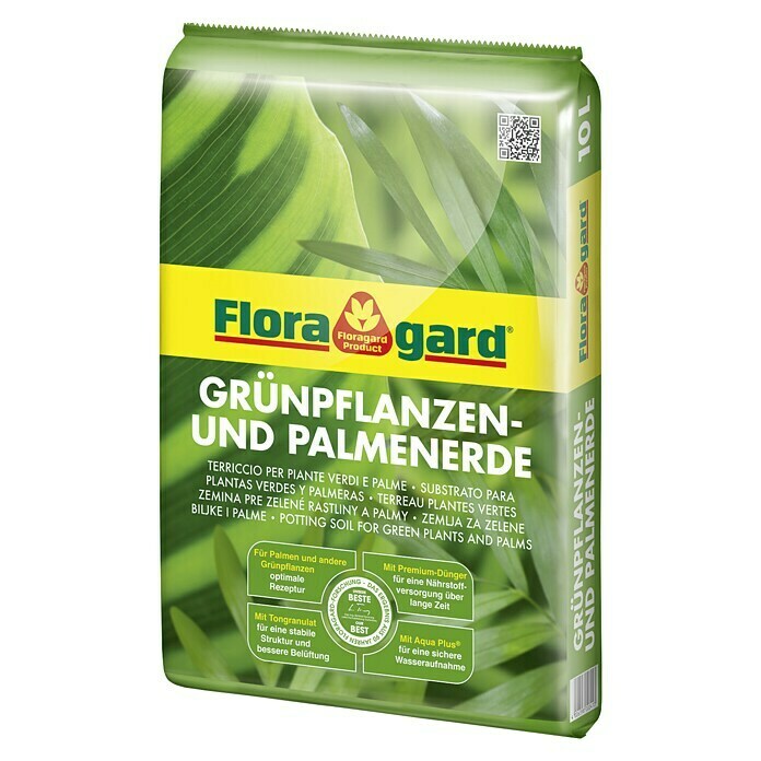 Substrat Organic pentru Plante Verzi si Palmieri, 10 l, Floragard