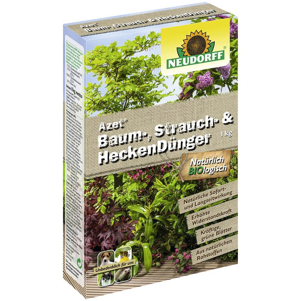 Ingrasamant Azet pentru Arbori si Arbusti, 1 kg, Crestere Viguroasa, Neudorff